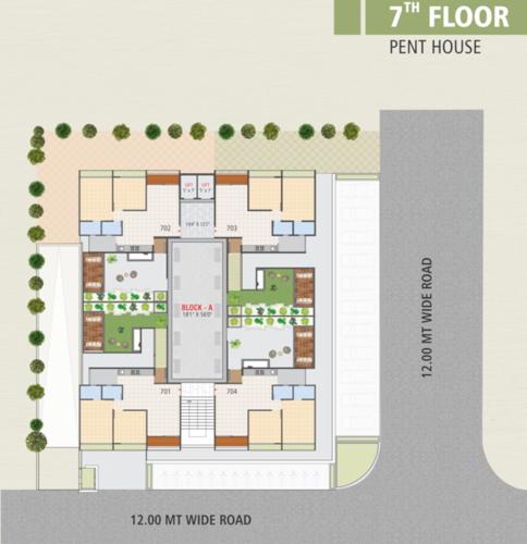  shagun-residency Shagun Residency Cluster Plan for 7th Floor