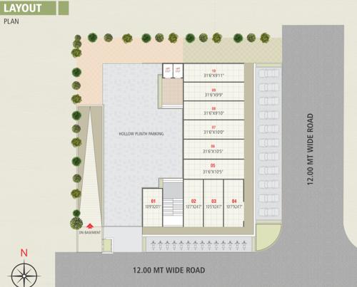  shagun-residency Shagun Residency Cluster Plan for ground Floor