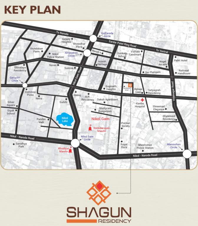  shagun residency Location Plan