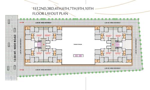 merriott-hills Merriott Hills Cluster Plan for 1st to 4th, 6th, 7th, 9th &10th Floor
