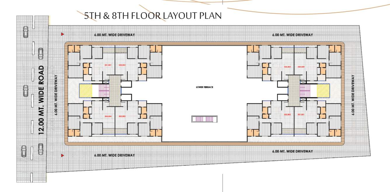  merriott hills Merriott Hills Cluster Plan for 5th & 8th Floor
