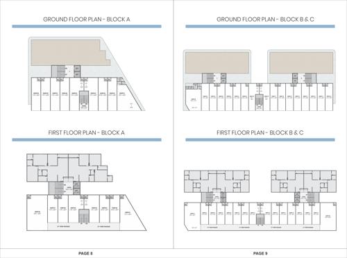  white-pelican Block A, B And C Cluster Plan from ground to 1st Floor