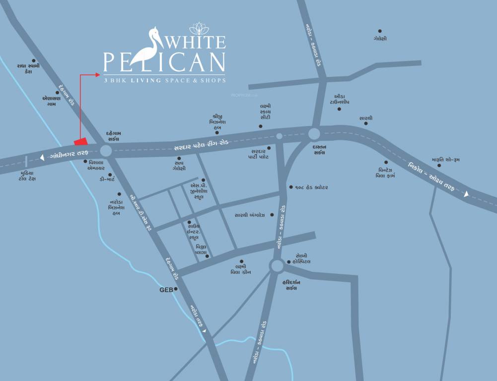  white pelican Location Plan