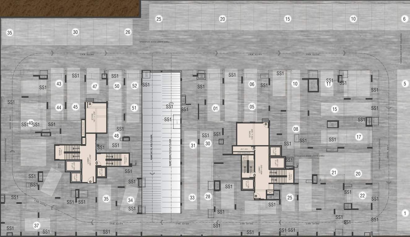  khushal gardens Khushal Gardens Cluster Plan For Car parking