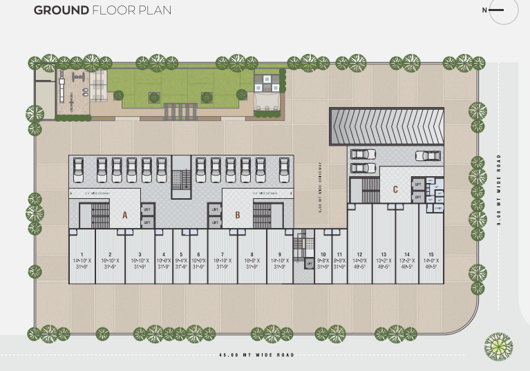  vaidehi shine Block A Cluster Plan