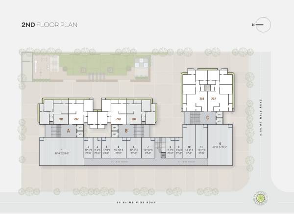  vaidehi-shine Block A Cluster Plan for 2nd Floor