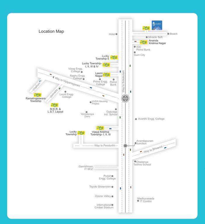  neeladri township phase 7 Location Plan