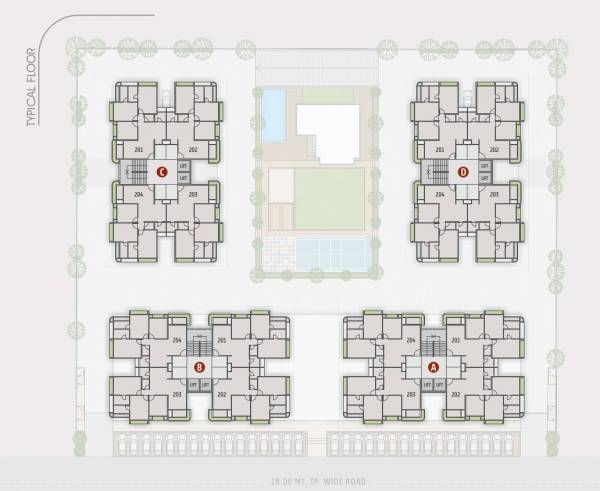  elenza-greenfield Block A Cluster Plan