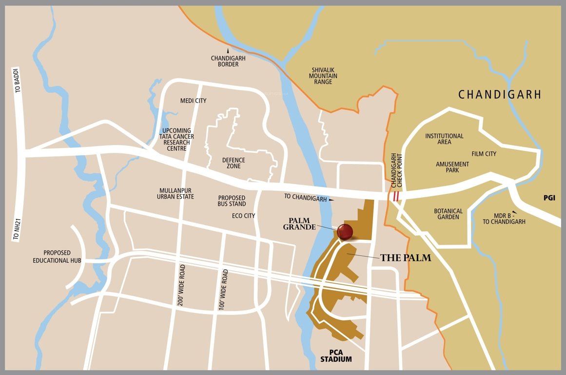  palm grande exclusive villas Location Plan