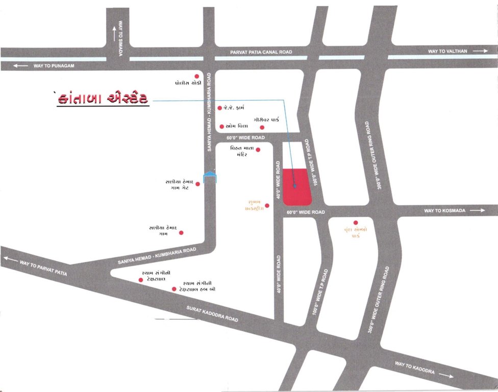  kanta baa estate Location Plan