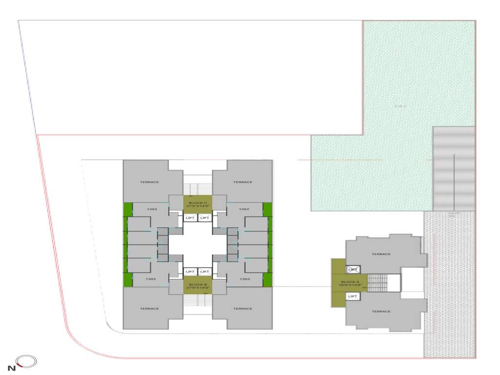  shreeji swastik Shreeji Swastik Cluster Plan for 13th Floor