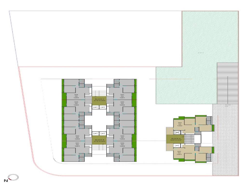  shreeji swastik Shreeji Swastik Cluster Plan from 1st to 12th Floor