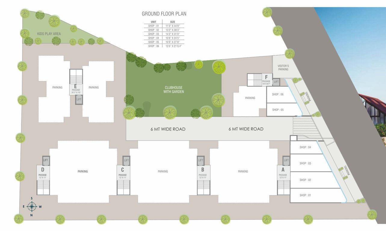 sai samarth residency Block A Cluster Plan