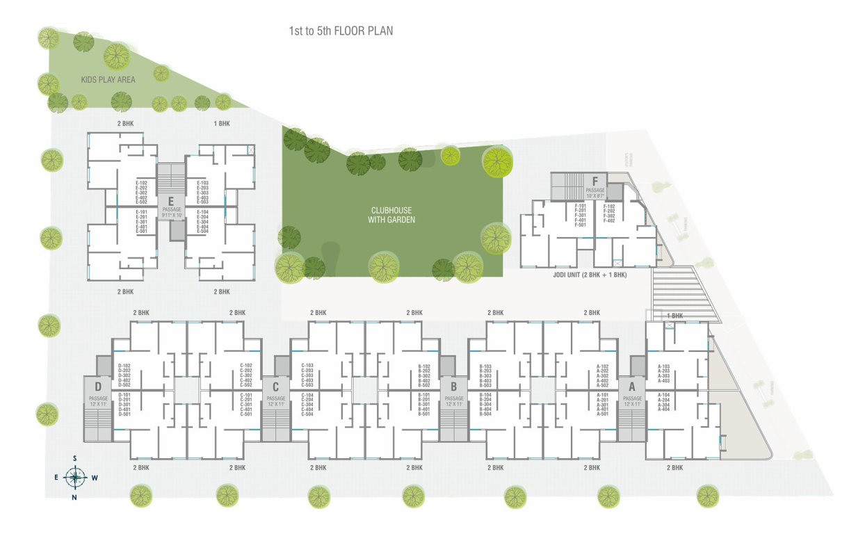 sai samarth residency Block A Cluster Plan