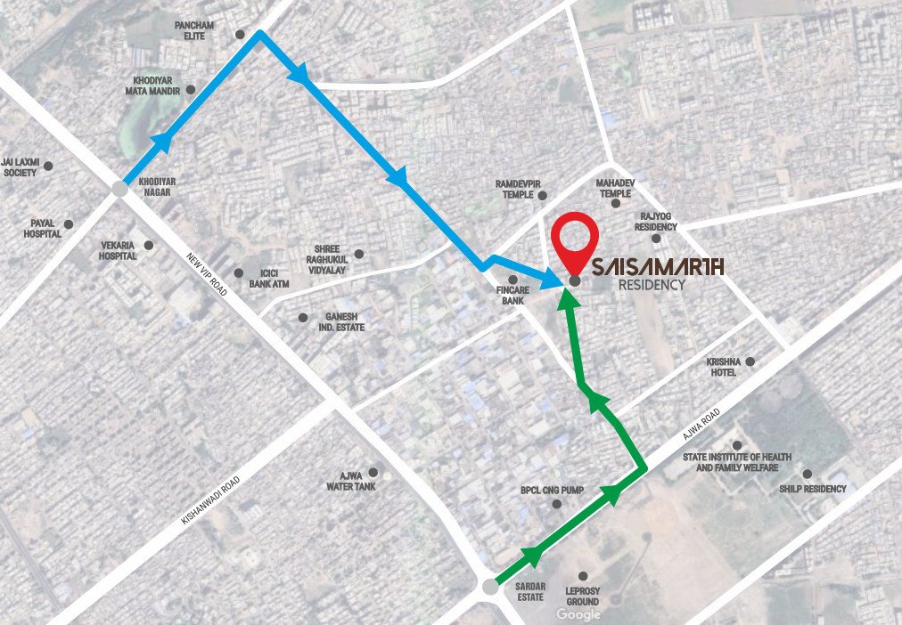 sai samarth residency Location Plan