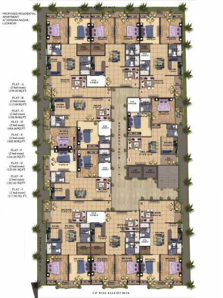  odin-apartments Tower 1 Cluster Plan for Typical Floor
