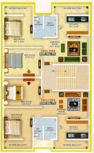 DPR Katyayani Villa 1 and 2 Cluster Plan from 1st to 2nd Floor katyayani-villa-1-and-2 DPR Katyayani Villa 1 and 2 Cluster Plan from 1st to 2nd Floor