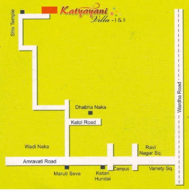  katyayani villa 1 and 2 Location Plan