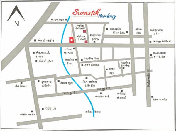  swastik-residency Location Plan