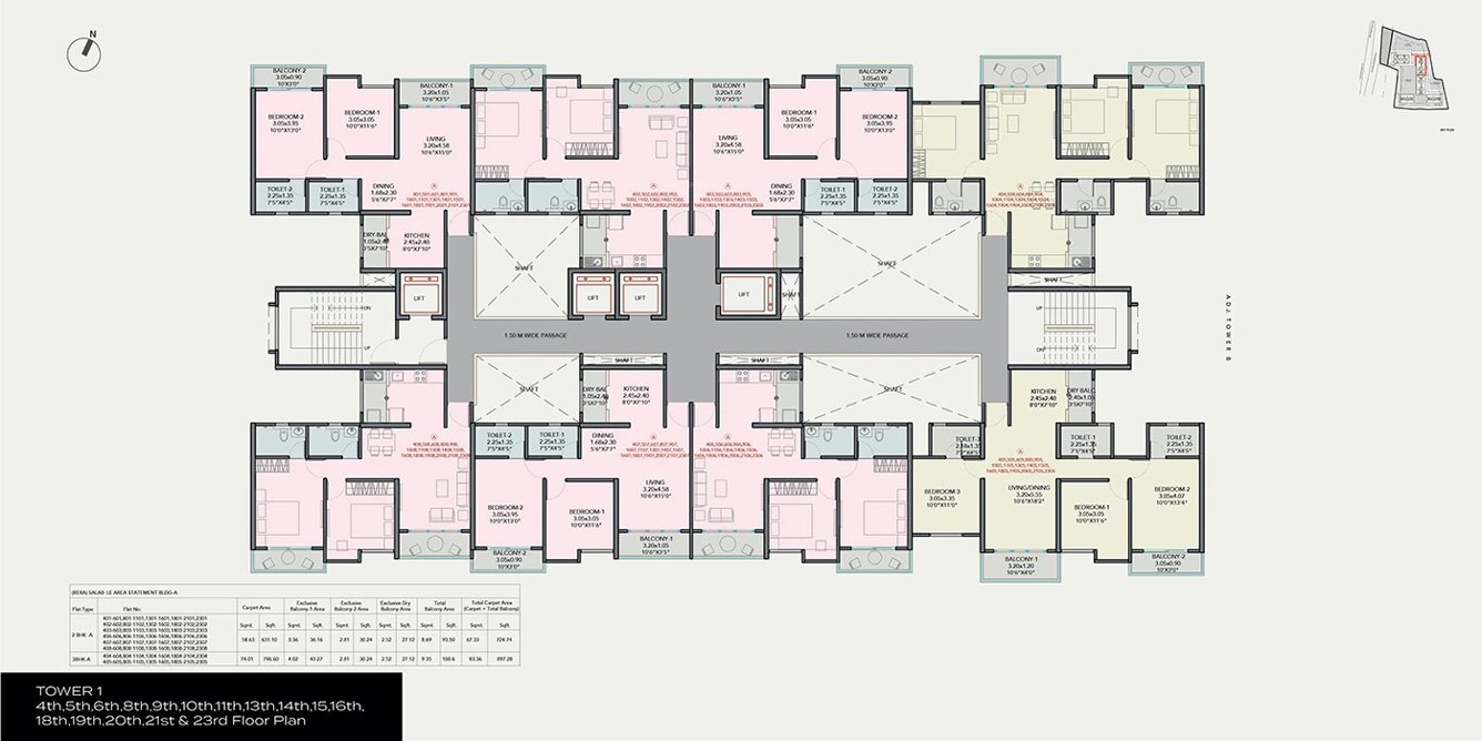  sportsville Tower 1 Cluster Plan