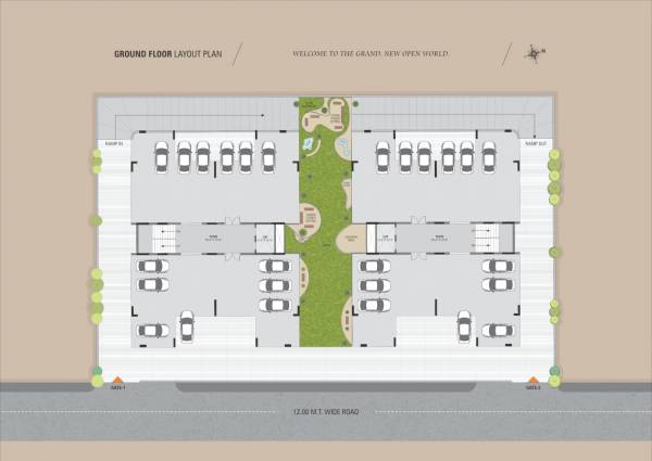  pious-parisar Block A & B Cluster Plan for ground Floor