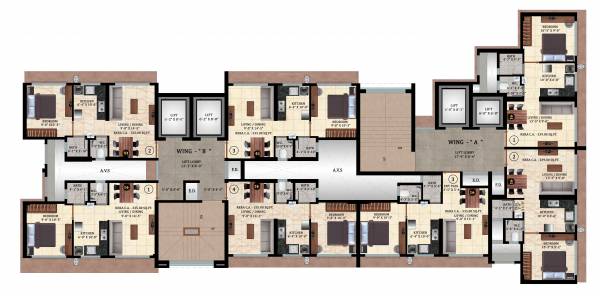  hornbill Harshail Hornbill Apartment Cluster Plan