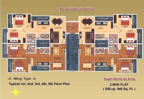  glorious-park Glorious Park Wing A Cluster Plan from 1st to 5th Floor