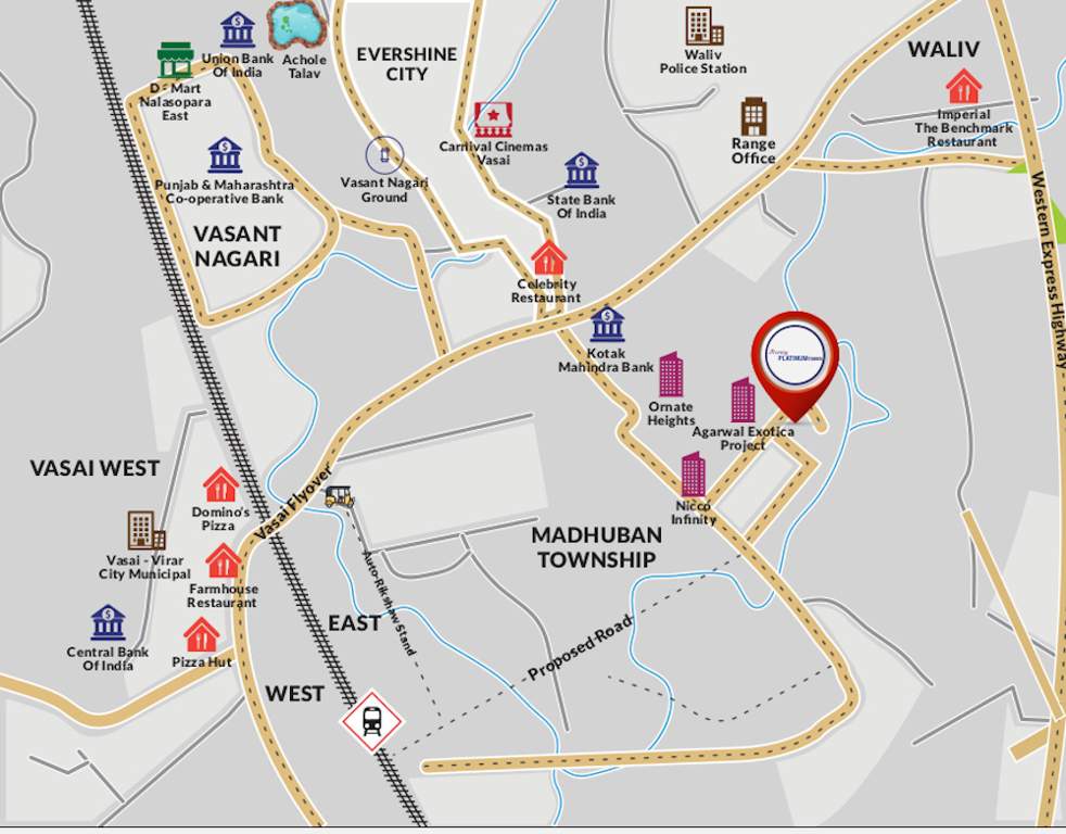  frenny platinum tower Location Plan