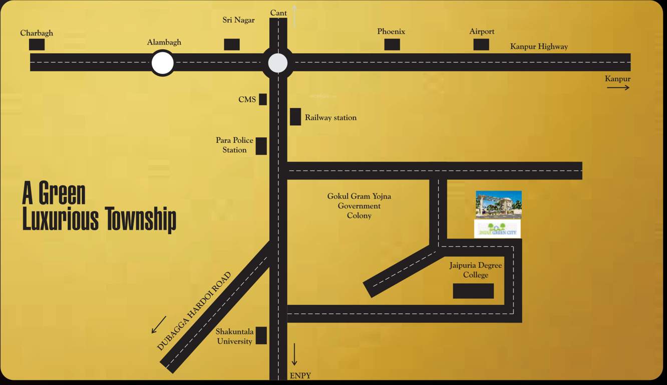  india green city phase iii Location Plan