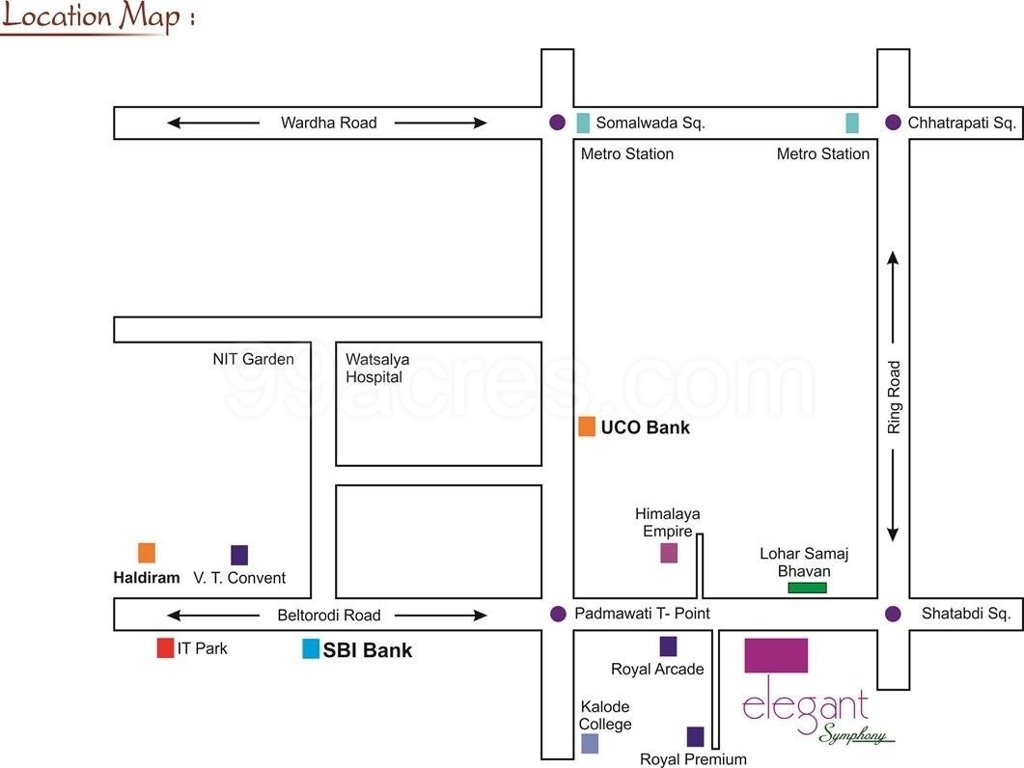 symphony Location Plan