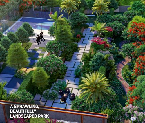 residences Landscape Garden and Tree Planting