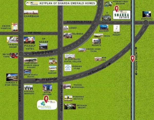  sharda-emerald-homes Location Plan