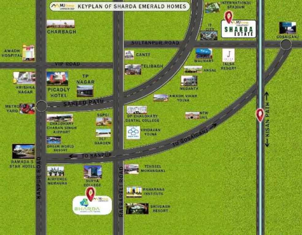  sharda emerald homes Location Plan