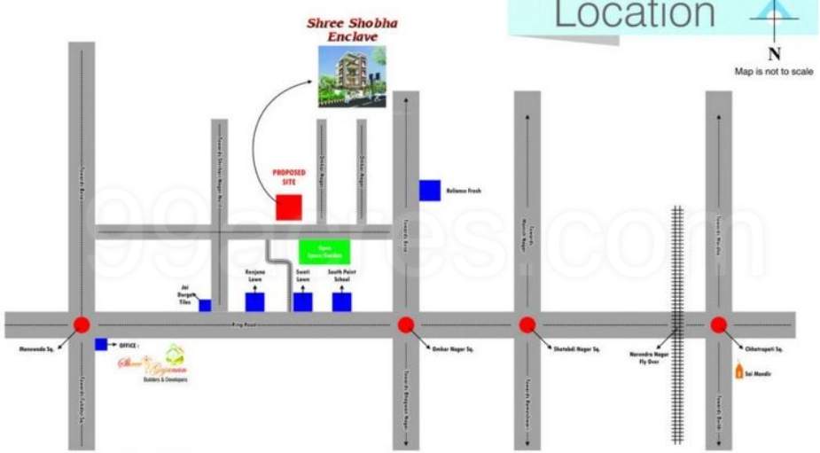  shree shobha enclave Location Plan