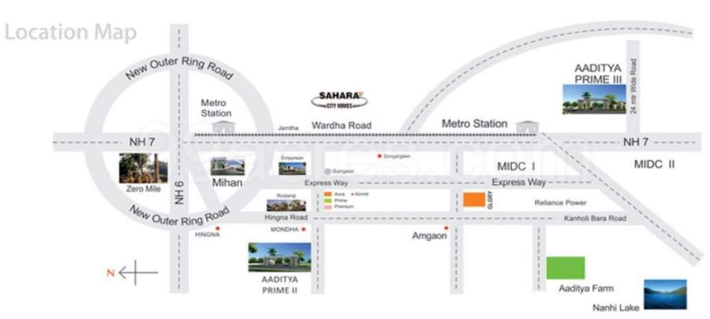  aaditya prime 2 Location Plan
