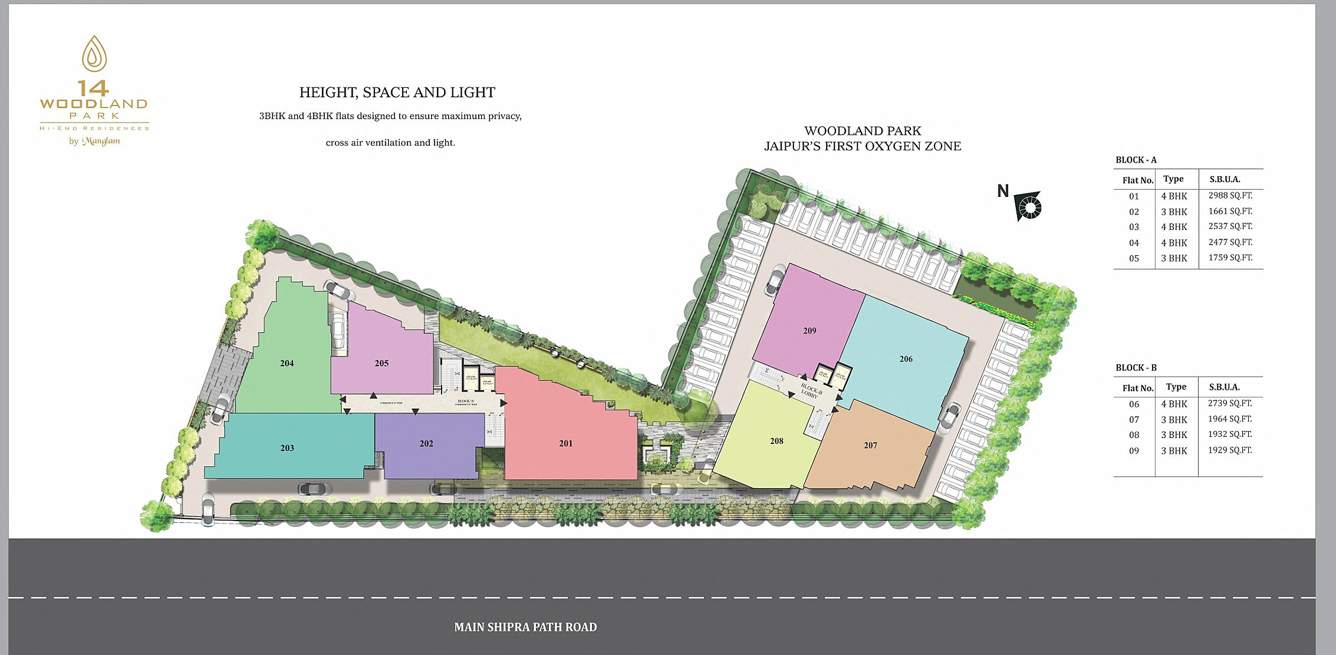  14 woodland park Cluster Plan For Ground Floor