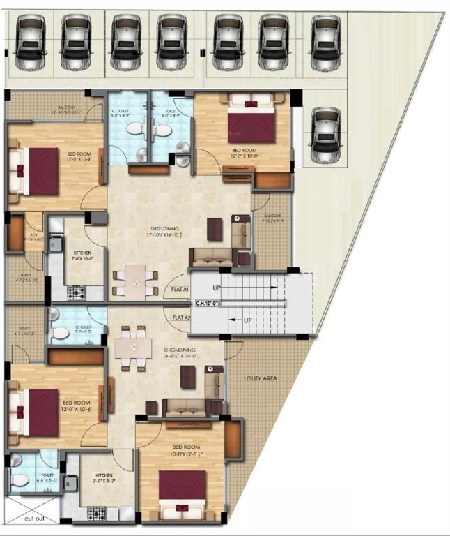  sunrise Block A Cluster Plan for ground Floor