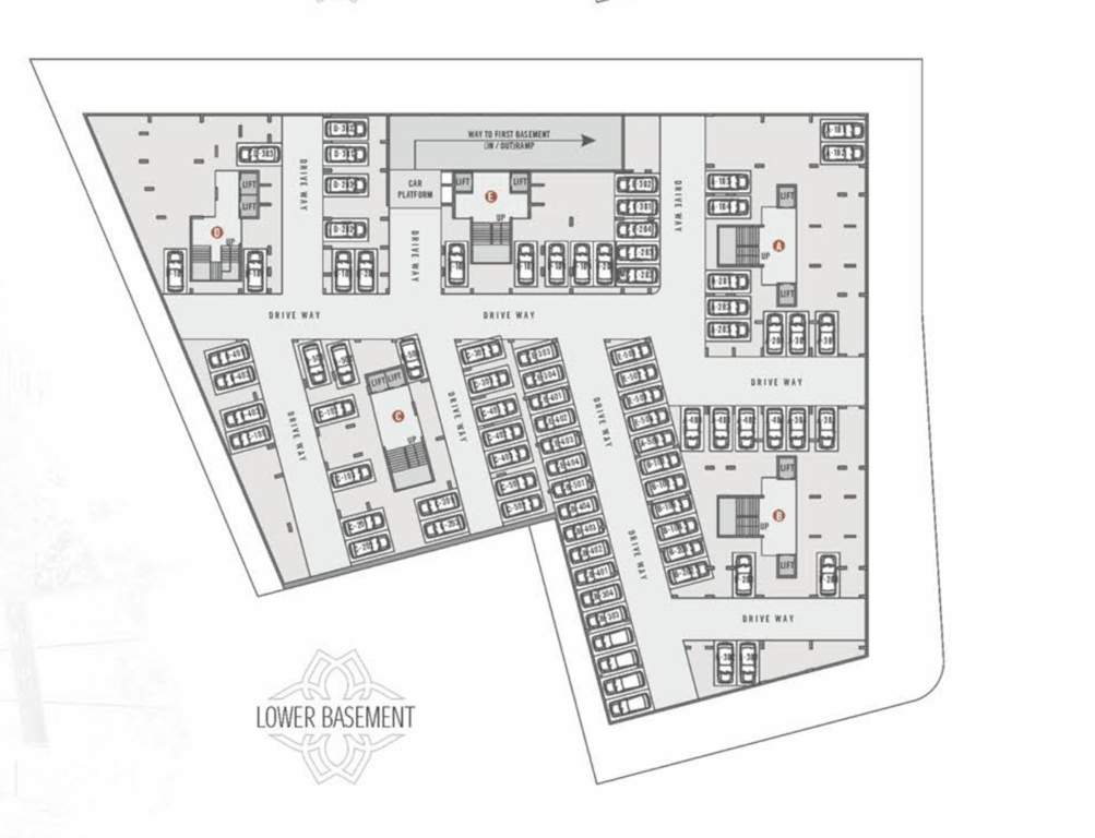  pearl 167 Block A, B, C, D & E Cluster Plan for Lower Basement