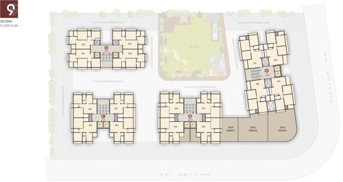  antaliya-99 Block A, B, C & D Cluster Plan for 2nd Floor