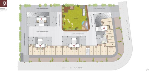  antaliya-99 Block A, B, C & D Cluster Plan for ground Floor