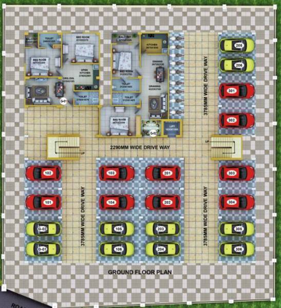  sunhari-palace Cluster Plan from ground to 1st Floor