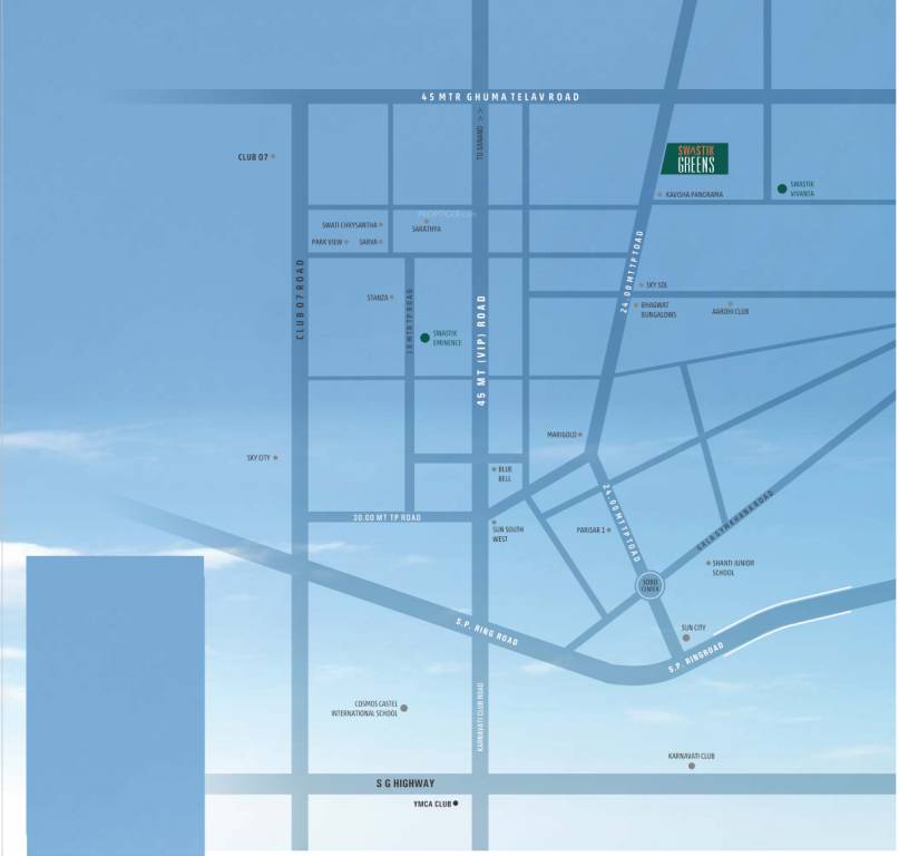  swastik greens Location Plan