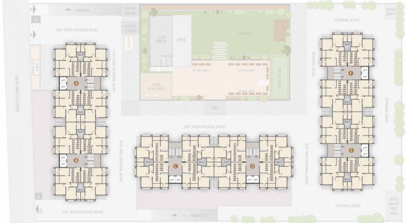  landmark Tower A Cluster Plan