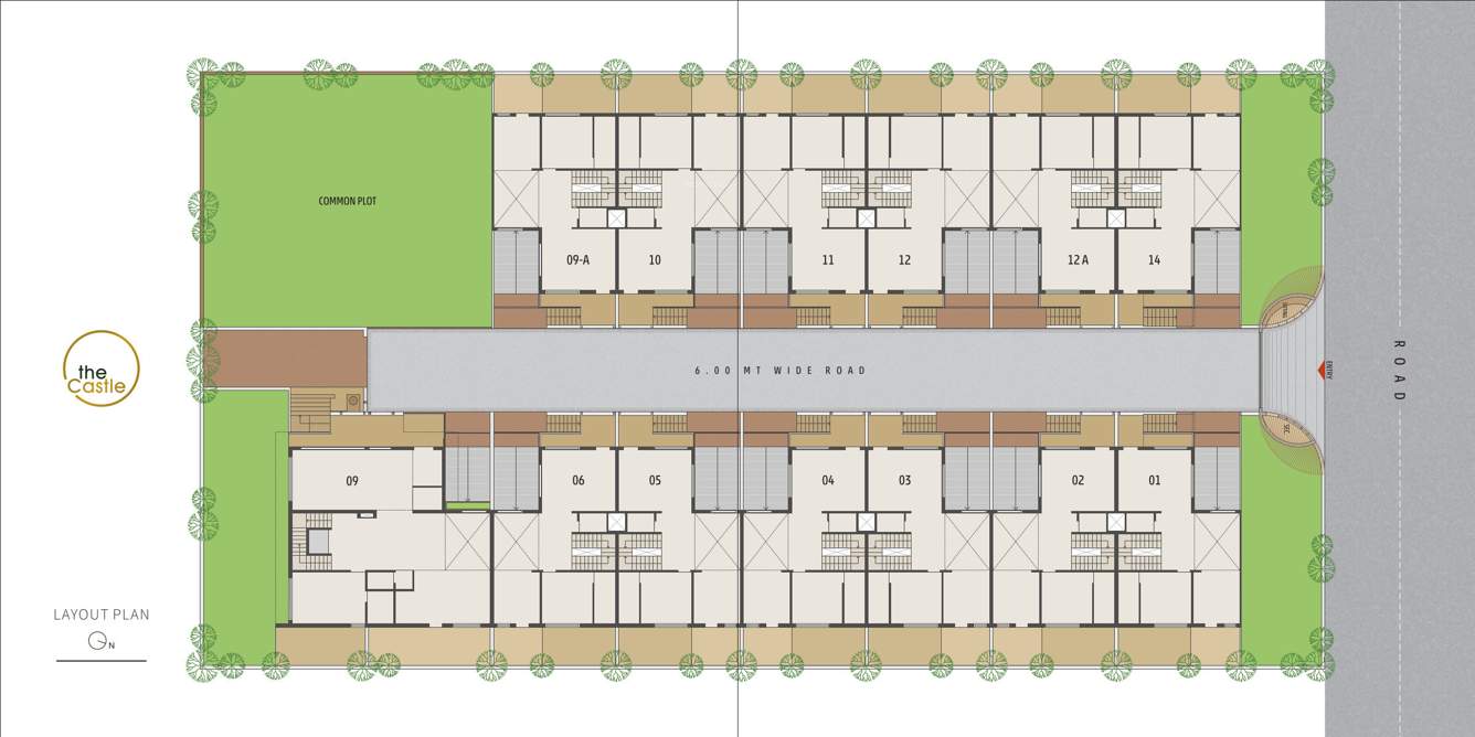  the castle Layout Plan