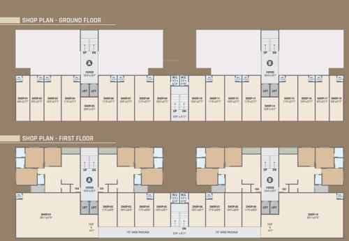  riviera Block A To Block I Cluster Plan From Ground To 1st Floor