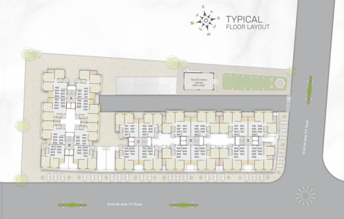  shree-siddheshwar-highstreet BBlock A To Block E To Cluster Plan For Typical Floor
