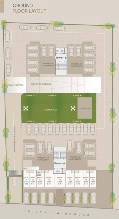 arika Tower A Cluster Plan For Ground Floor
