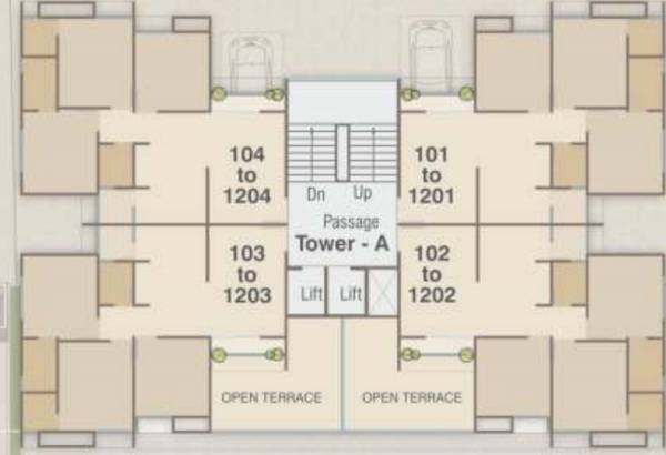  arika Tower A Cluster Plan From 1st To 12th Floor