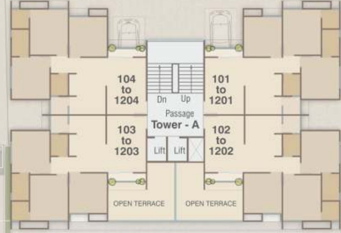  arika Tower A Cluster Plan From 1st To 12th Floor