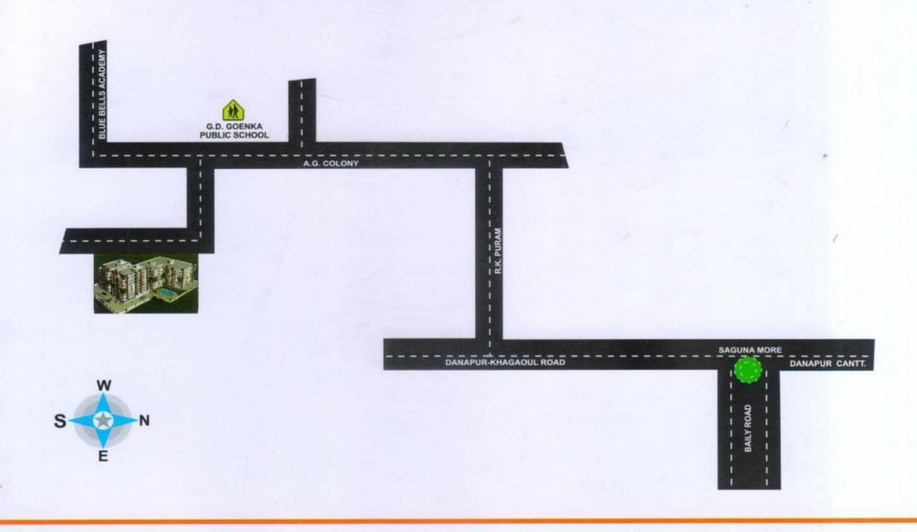  ramesh complex block c Location Plan